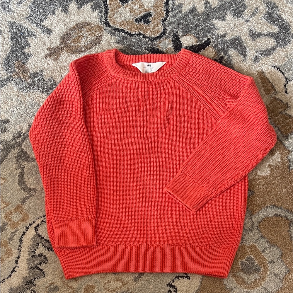 H&M Vibrant Coral Knit Sweater